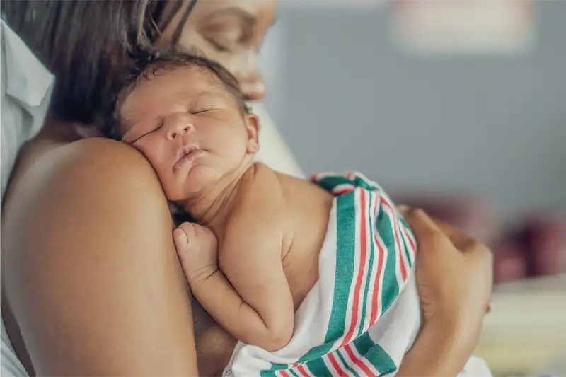 labor-delivery-accent Labor & Delivery Accent Image showing newborn with mother